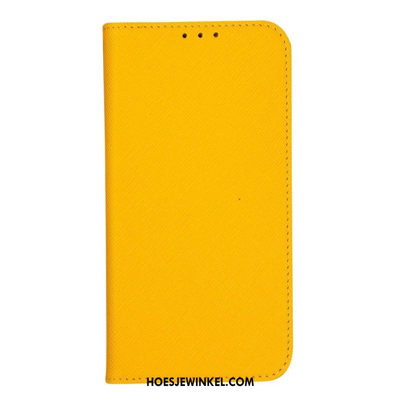 Bescherming Hoesje voor iPhone 14 Folio-hoesje Getextureerd