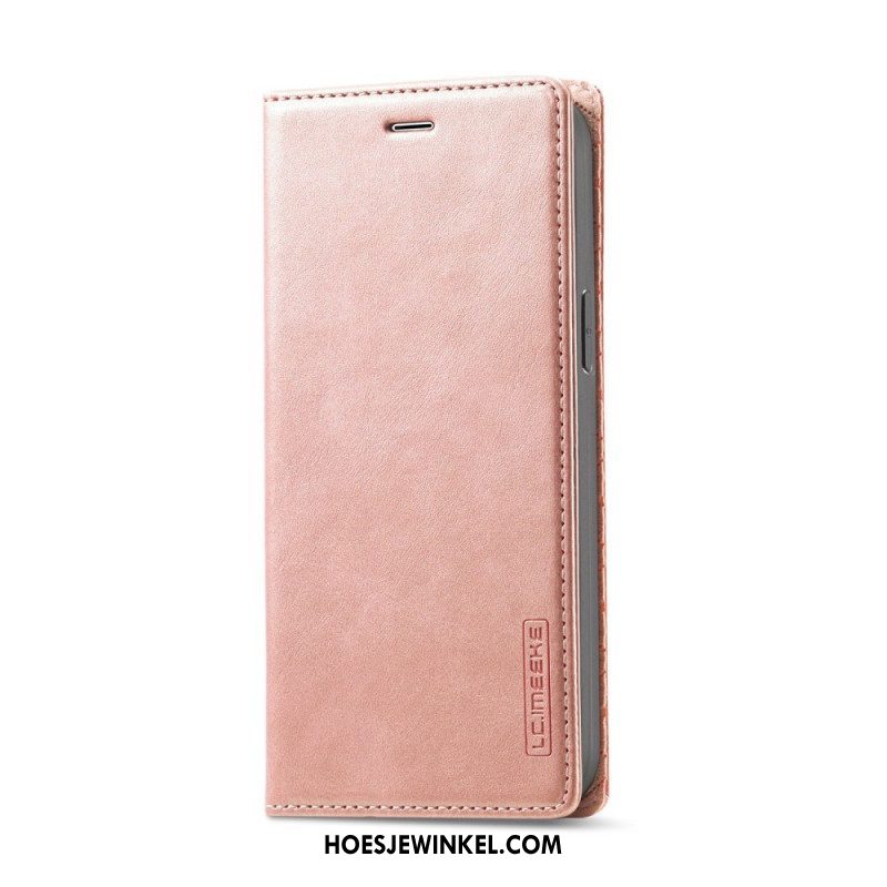 Bescherming Hoesje voor iPhone 14 Plus Folio-hoesje Kunstleer Lc.imeeke