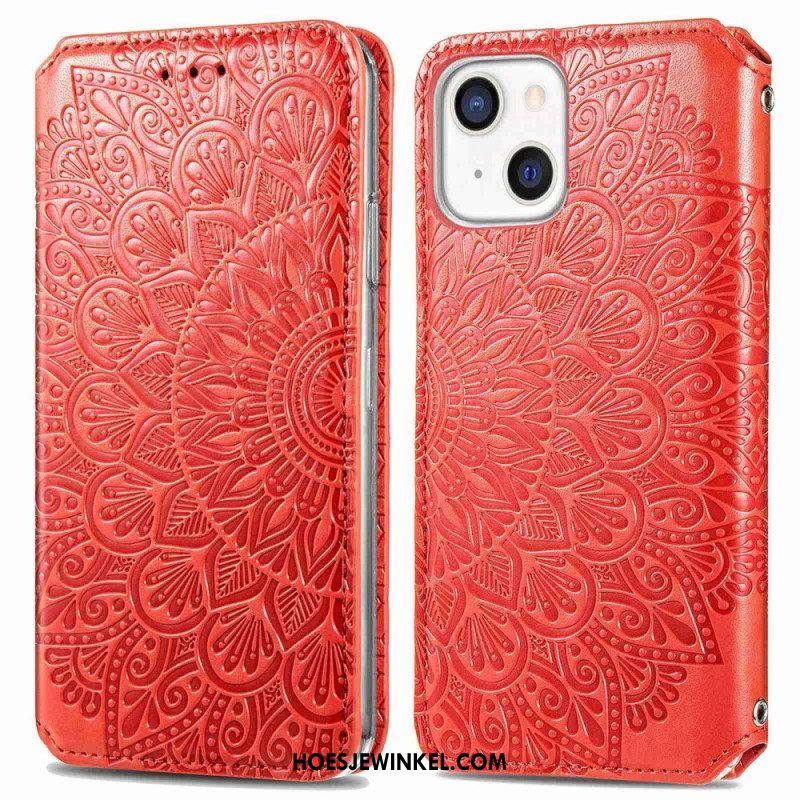 Bescherming Hoesje voor iPhone 14 Plus Folio-hoesje Mandala