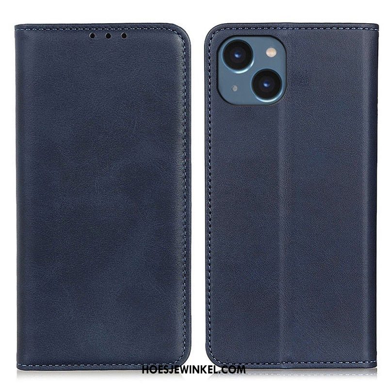 Bescherming Hoesje voor iPhone 14 Plus Folio-hoesje Mat Splitleer