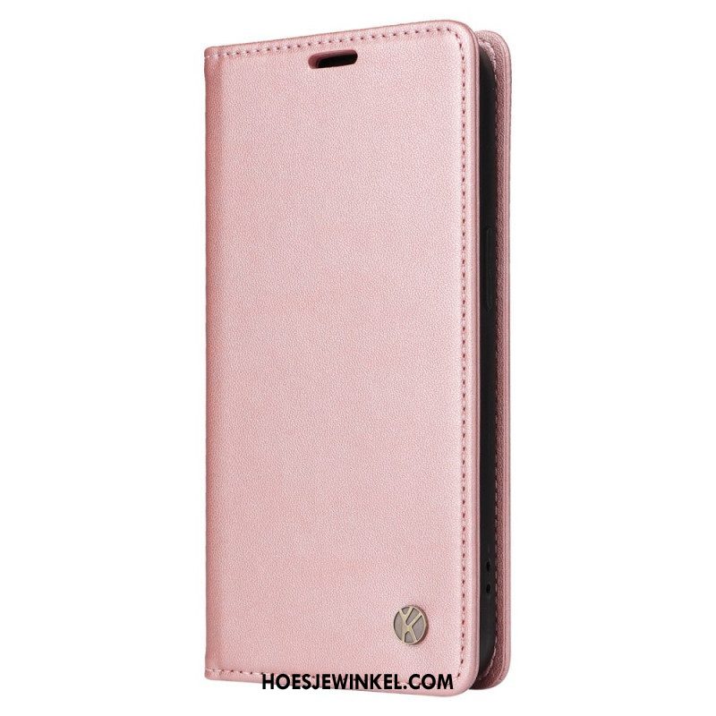 Bescherming Hoesje voor iPhone 14 Pro Folio-hoesje Decoratieve Klinknagels