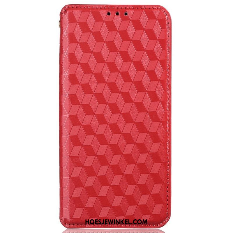 Bescherming Hoesje voor iPhone 14 Pro Max Folio-hoesje 3d Textuur