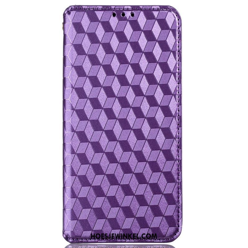 Bescherming Hoesje voor iPhone 14 Pro Max Folio-hoesje 3d Textuur