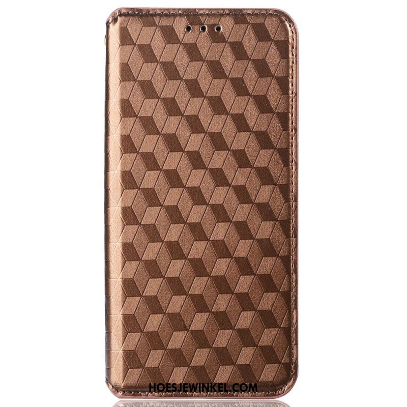 Bescherming Hoesje voor iPhone 14 Pro Max Folio-hoesje 3d Textuur