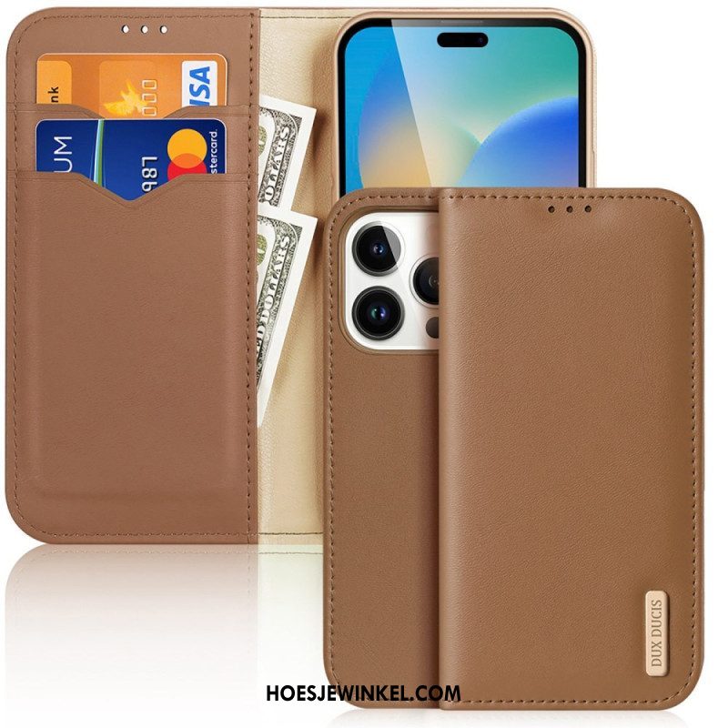 Bescherming Hoesje voor iPhone 14 Pro Max Folio-hoesje Hivo-serie Dux Ducis