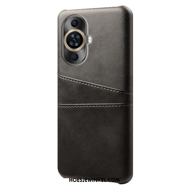 Case Hoesje Huawei Nova 12s Telefoonhoesje Kaarthouder Met Leereffect