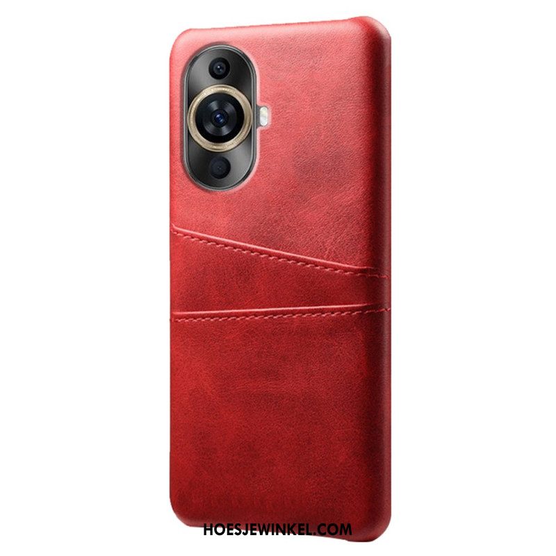 Case Hoesje Huawei Nova 12s Telefoonhoesje Kaarthouder Met Leereffect