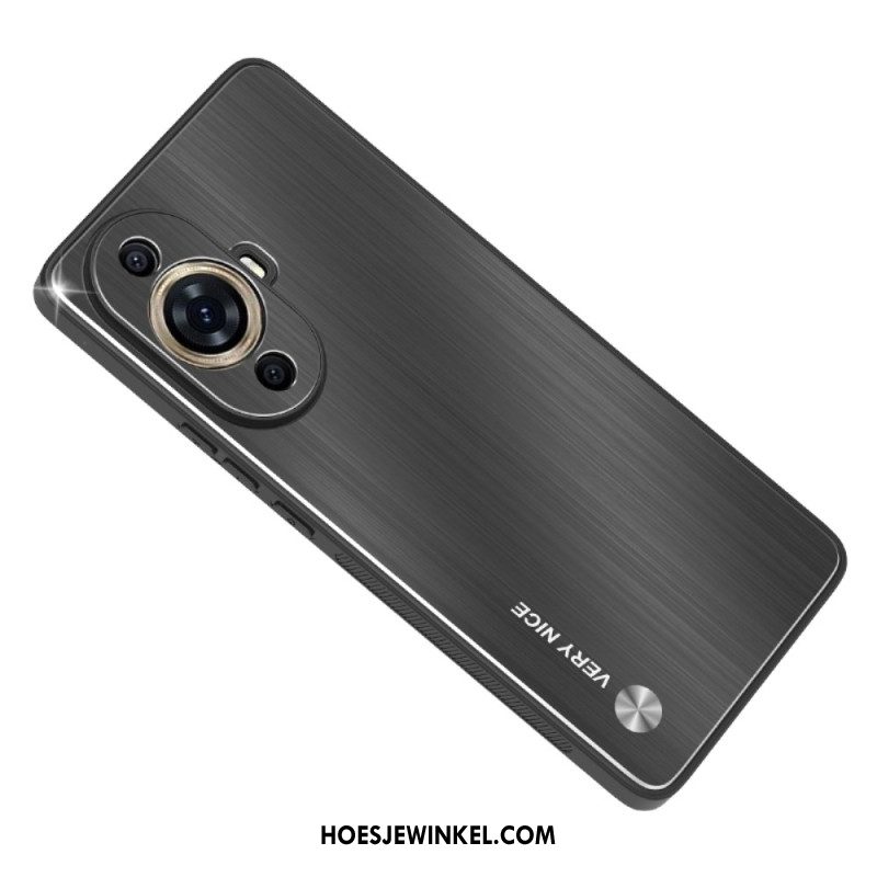 Case Hoesje Huawei Nova 12s Telefoonhoesje Metaaleffect