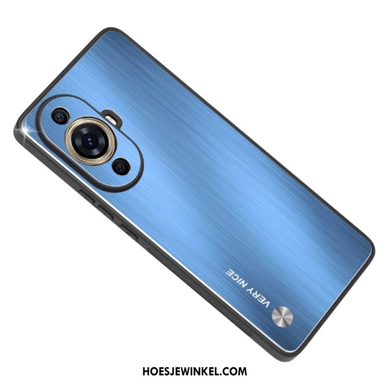 Case Hoesje Huawei Nova 12s Telefoonhoesje Metaaleffect