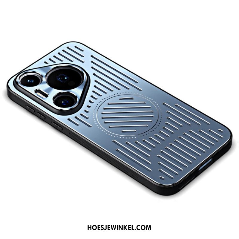 Case Hoesje Huawei Pura 70 Pro Telefoonhoesje Magnetisch Metaaleffect