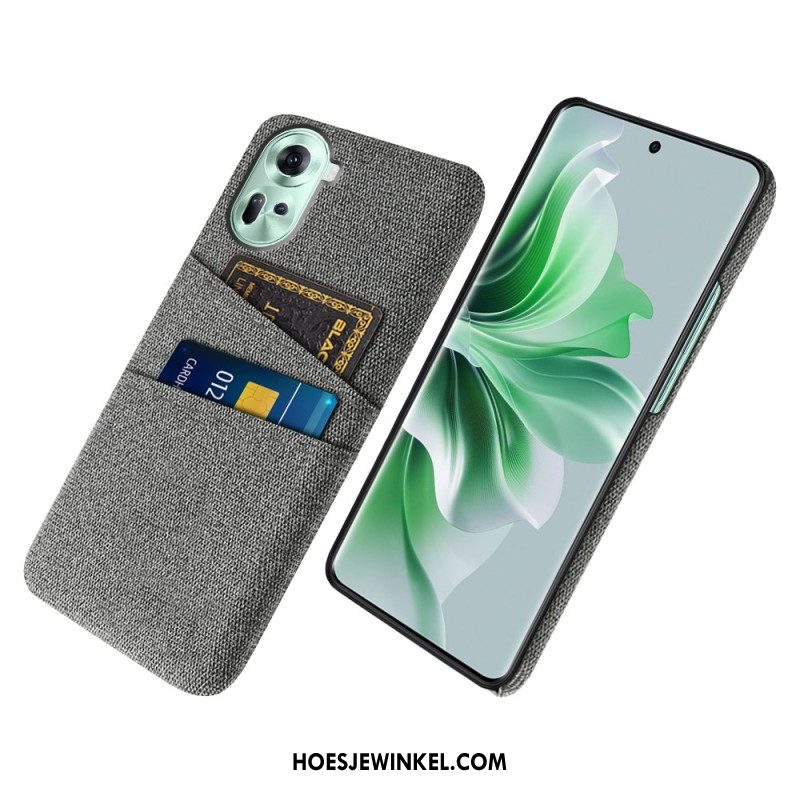 Case Hoesje Oppo Reno 11 5g Telefoonhoesje Stoffen Kaarthouder