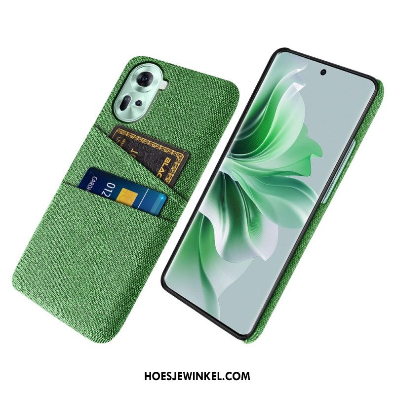 Case Hoesje Oppo Reno 11 5g Telefoonhoesje Stoffen Kaarthouder