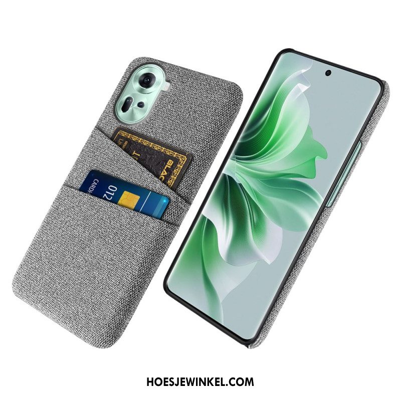 Case Hoesje Oppo Reno 11 5g Telefoonhoesje Stoffen Kaarthouder