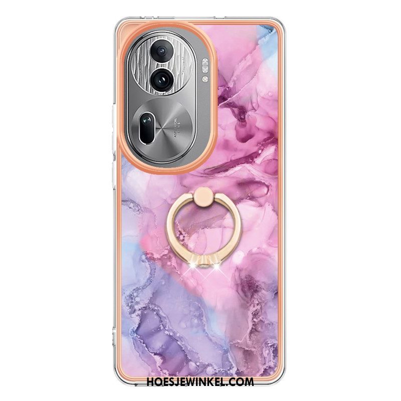 Case Hoesje Oppo Reno 11 Pro 5g Telefoonhoesje Marmeren Steunring