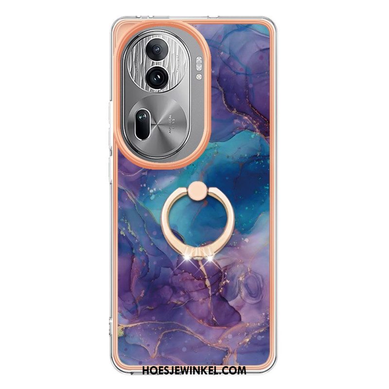 Case Hoesje Oppo Reno 11 Pro 5g Telefoonhoesje Marmeren Steunring