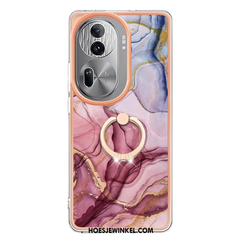 Case Hoesje Oppo Reno 11 Pro 5g Telefoonhoesje Marmeren Steunring