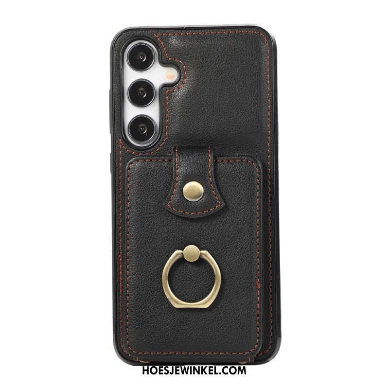 Case Hoesje Samsung Galaxy A15 5g Telefoonhoesje Kaarthouder En Schouderband