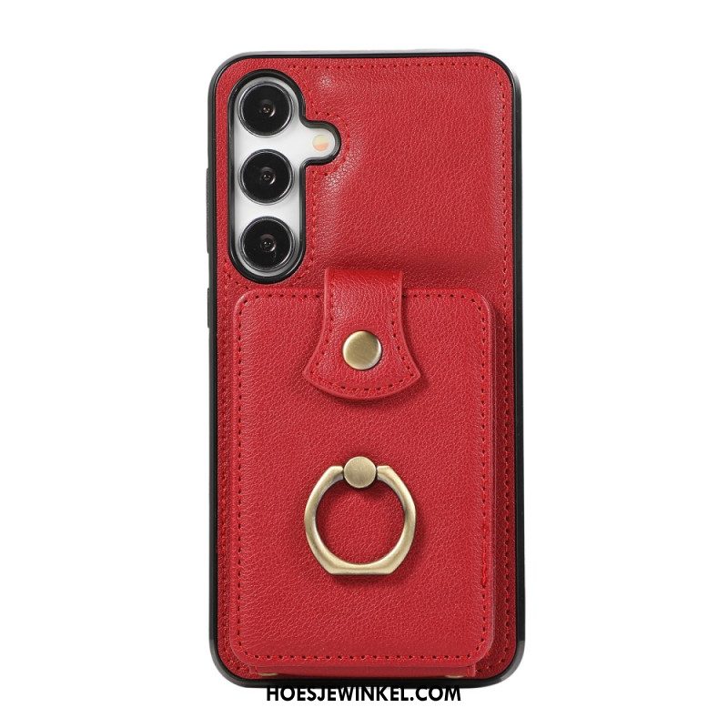 Case Hoesje Samsung Galaxy A15 5g Telefoonhoesje Kaarthouder En Schouderband