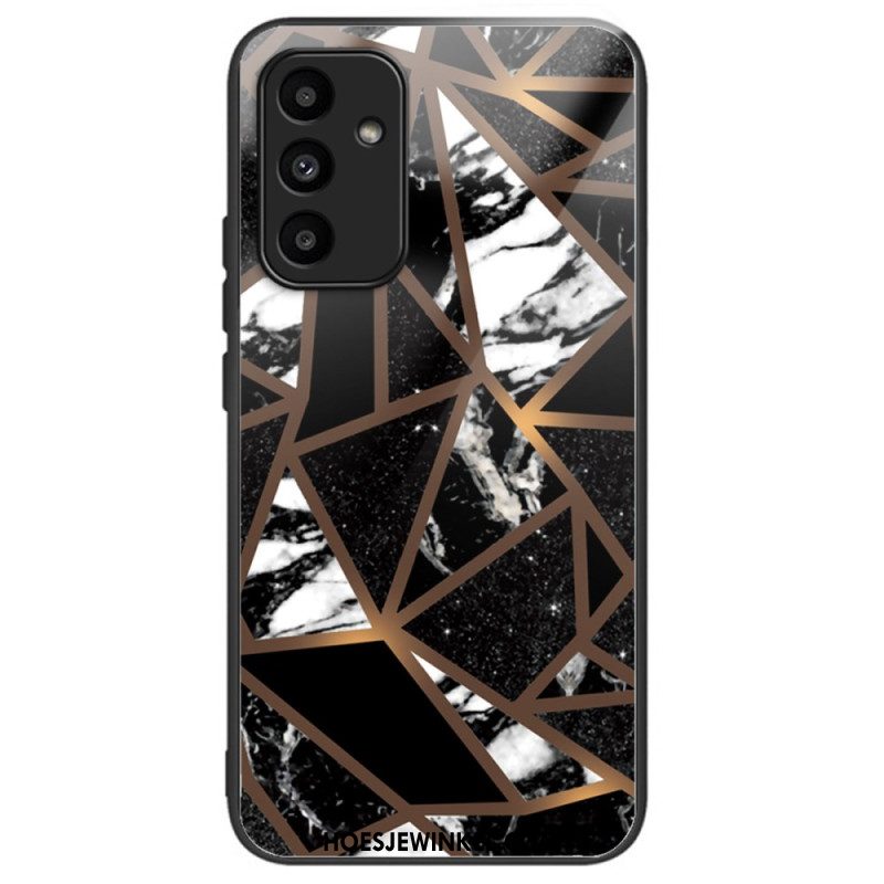 Case Hoesje Samsung Galaxy A15 Telefoonhoesje Helder Patroon Van Gehard Glas