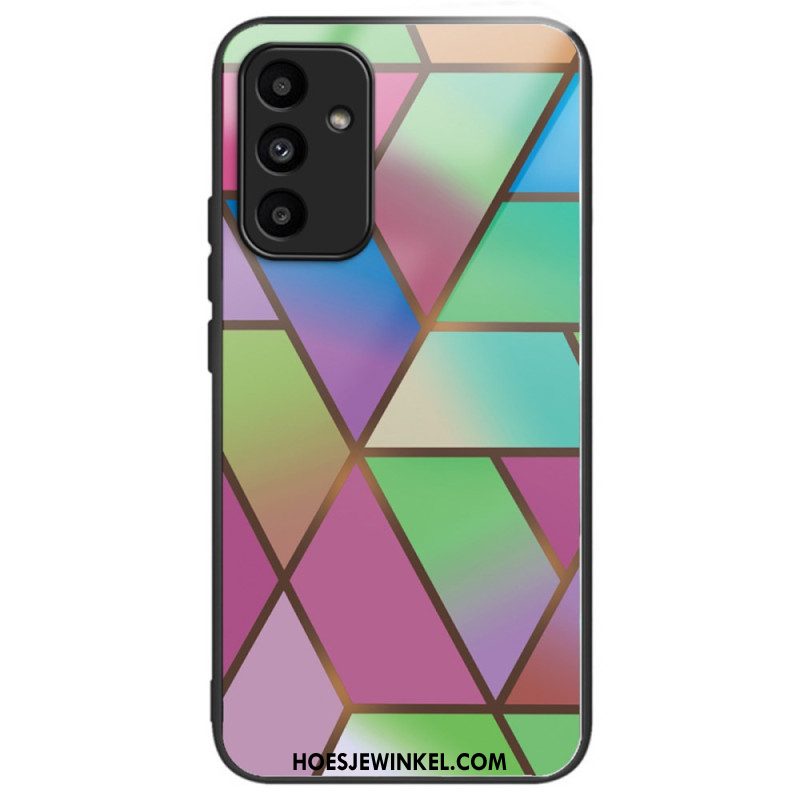 Case Hoesje Samsung Galaxy A15 Telefoonhoesje Helder Patroon Van Gehard Glas