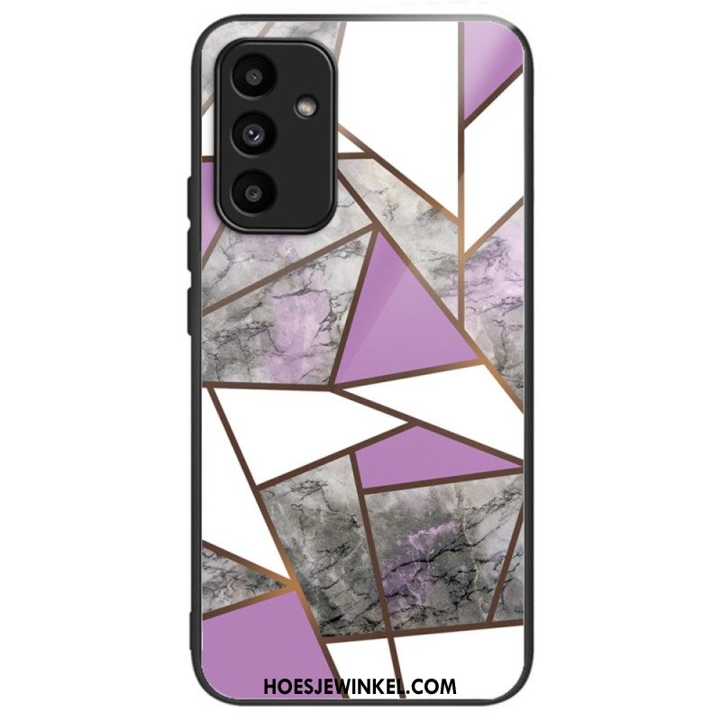 Case Hoesje Samsung Galaxy A15 Telefoonhoesje Helder Patroon Van Gehard Glas