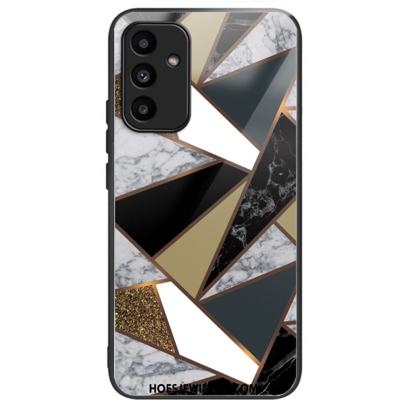 Case Hoesje Samsung Galaxy A15 Telefoonhoesje Helder Patroon Van Gehard Glas