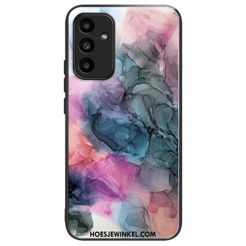 Case Hoesje Samsung Galaxy A15 Telefoonhoesje Helder Patroon Van Gehard Glas