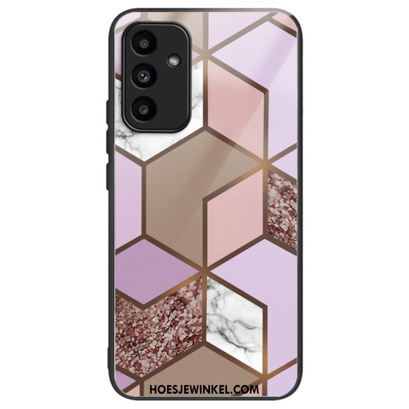 Case Hoesje Samsung Galaxy A15 Telefoonhoesje Helder Patroon Van Gehard Glas