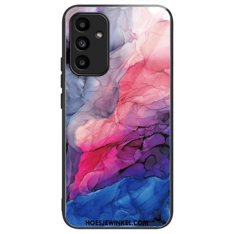 Case Hoesje Samsung Galaxy A15 Telefoonhoesje Helder Patroon Van Gehard Glas