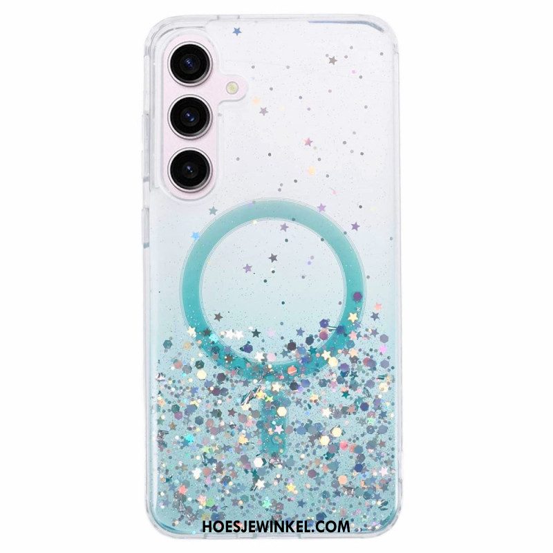 Case Hoesje Samsung Galaxy S24 Plus 5g Telefoonhoesje Magsafe-compatibele Glitters