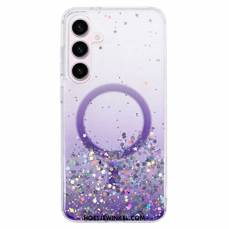 Case Hoesje Samsung Galaxy S24 Plus 5g Telefoonhoesje Magsafe-compatibele Glitters