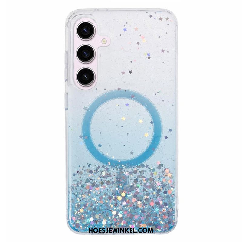 Case Hoesje Samsung Galaxy S24 Plus 5g Telefoonhoesje Magsafe-compatibele Glitters