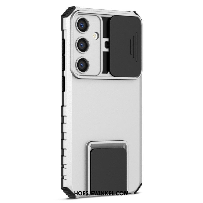 Case Hoesje Samsung Galaxy S24 Plus 5g Telefoonhoesje Met Steun En Verschuifbare Lensbescherming