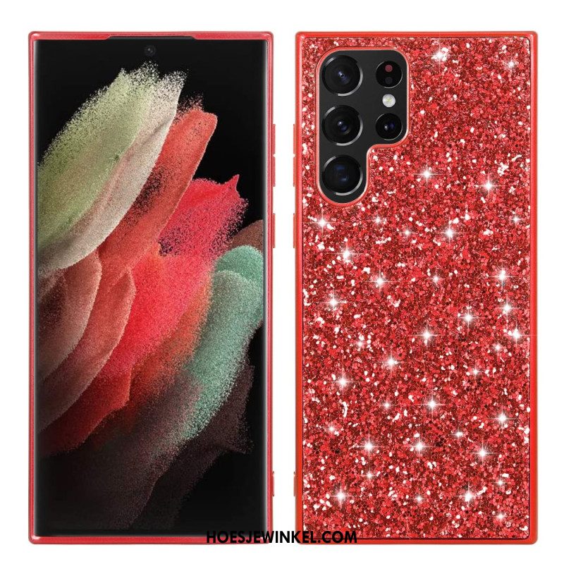 Case Hoesje Samsung Galaxy S24 Ultra 5g Telefoonhoesje Sprankelende Glitters