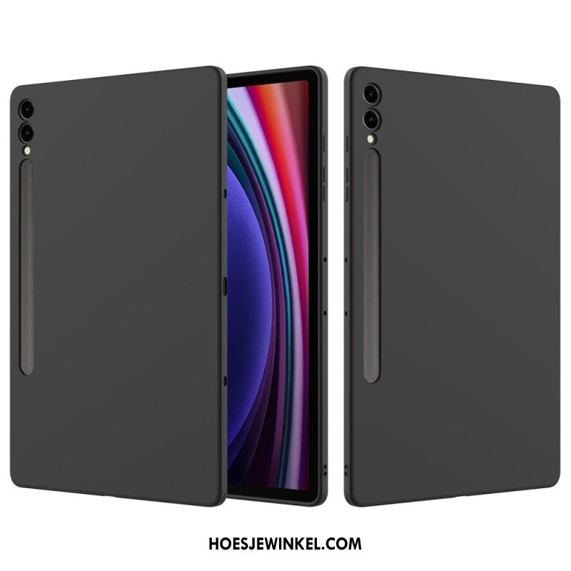 Case Hoesje Samsung Galaxy Tab S9 Plus Telefoonhoesje Vloeibare Siliconen