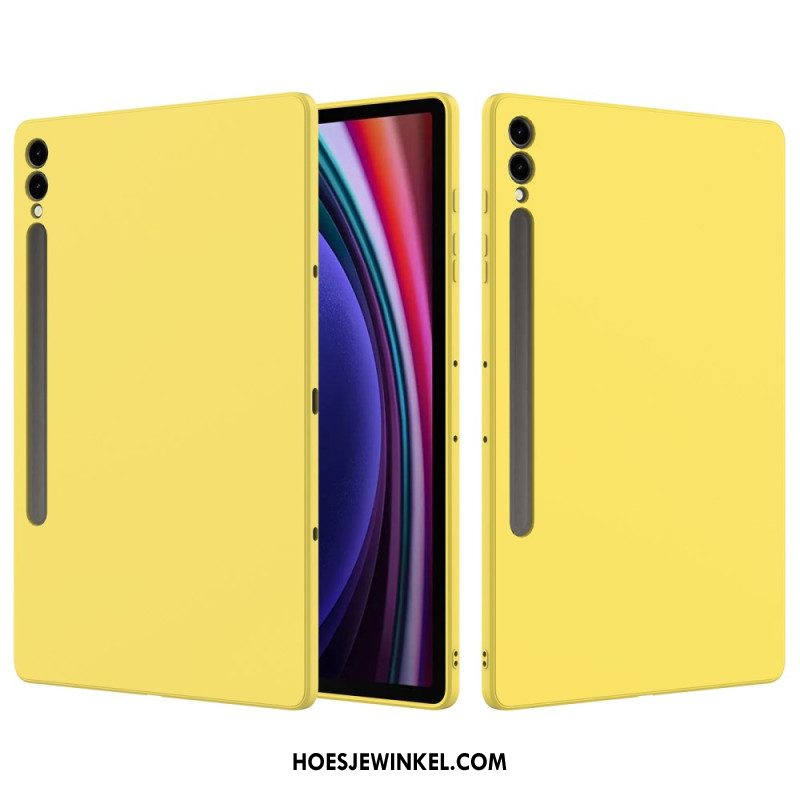 Case Hoesje Samsung Galaxy Tab S9 Plus Telefoonhoesje Vloeibare Siliconen