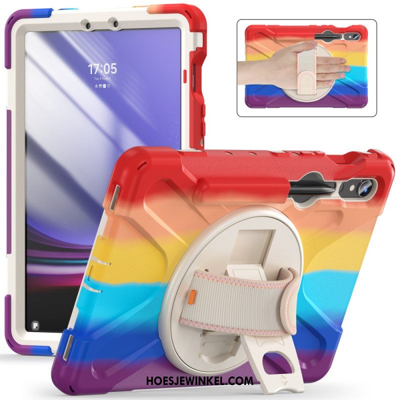 Case Hoesje Samsung Galaxy Tab S9 Telefoonhoesje Roterende Steun