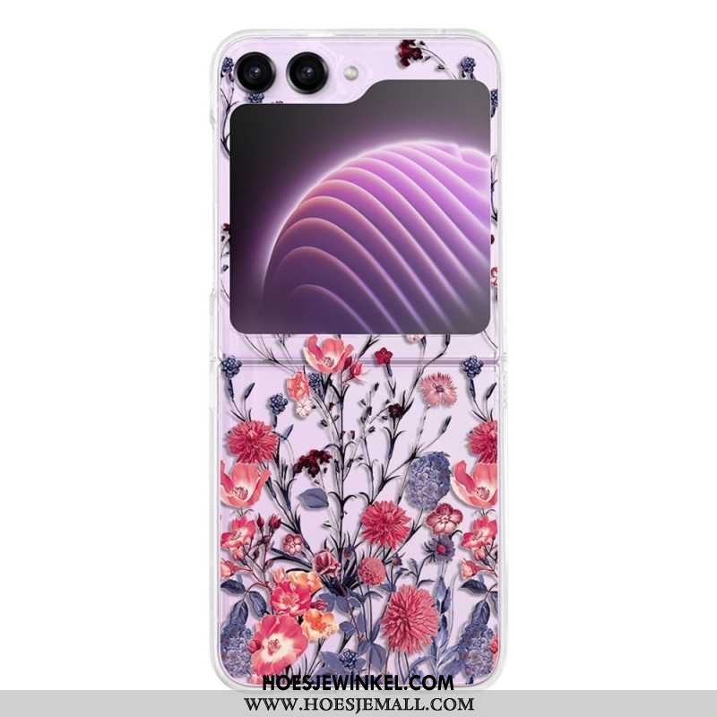 Case Hoesje Samsung Galaxy Z Flip 5 Telefoonhoesje Transparant Bloemrijk