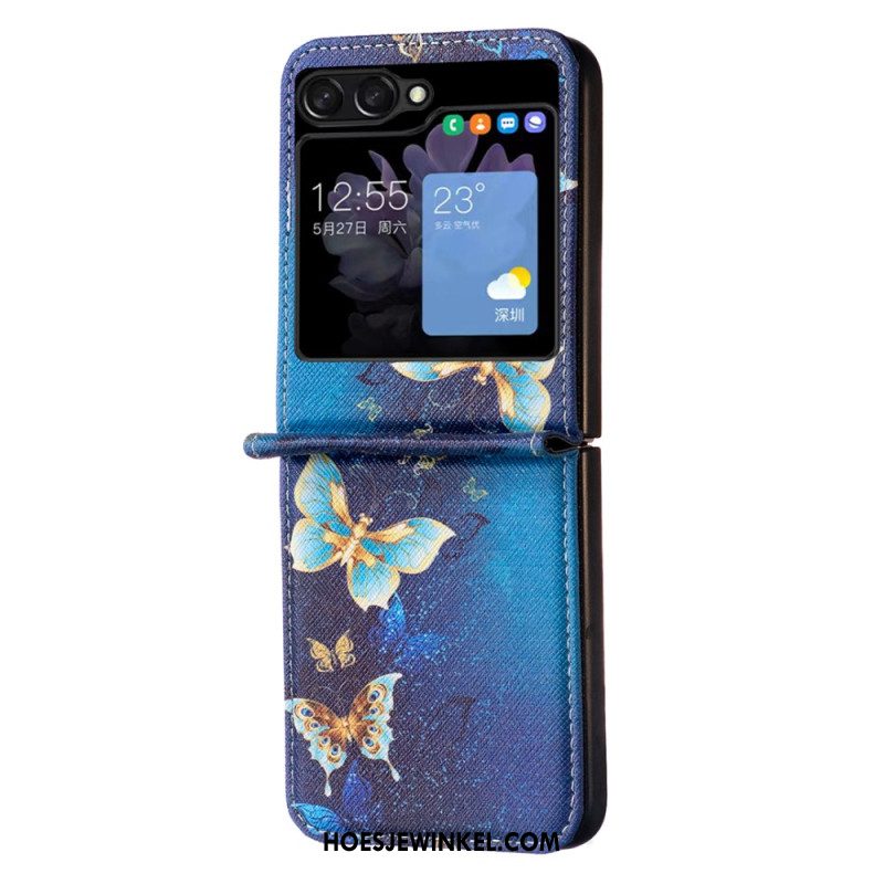 Case Hoesje Samsung Galaxy Z Flip 5 Telefoonhoesje Vlinders