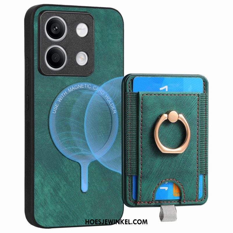 Case Hoesje Xiaomi Redmi Note 13 4g Telefoonhoesje Afneembare Kaarthouder En Ring