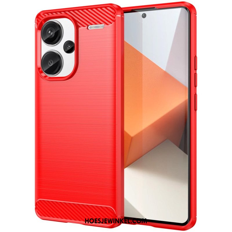 Case Hoesje Xiaomi Redmi Note 13 Pro Plus 5g Telefoonhoesje Geborstelde Koolstofvezel