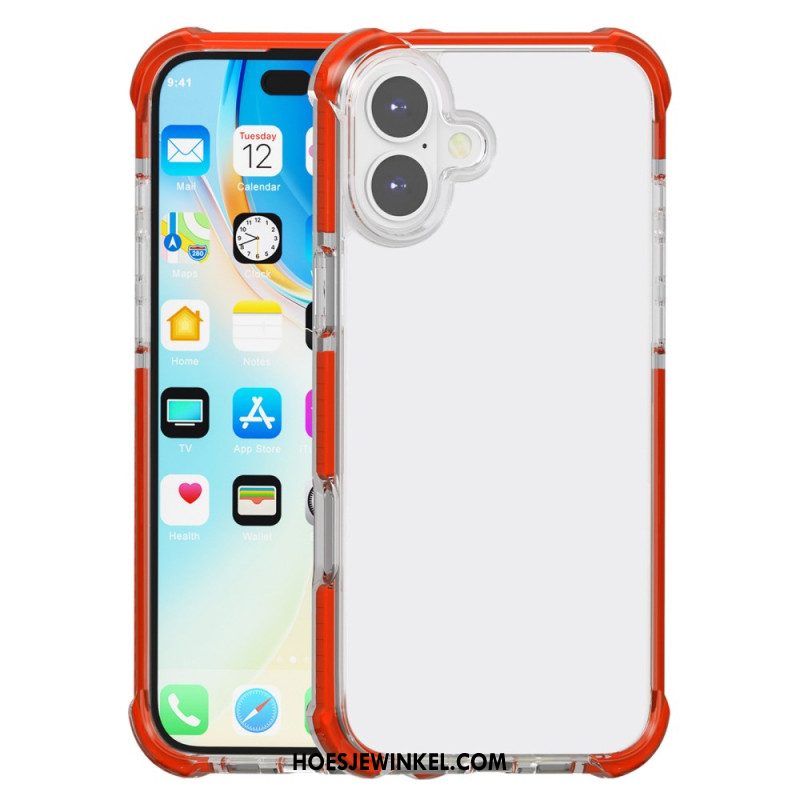 Case Hoesje iPhone 16 Telefoonhoesje Gekleurde Randen