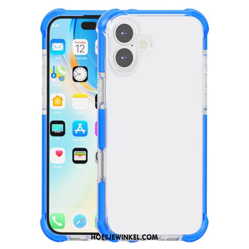 Case Hoesje iPhone 16 Telefoonhoesje Gekleurde Randen