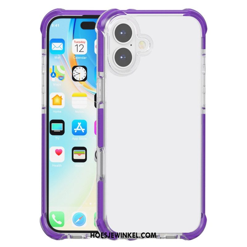 Case Hoesje iPhone 16 Telefoonhoesje Gekleurde Randen