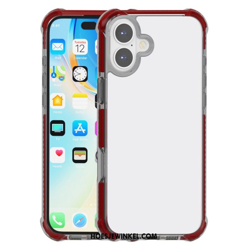 Case Hoesje iPhone 16 Telefoonhoesje Gekleurde Randen