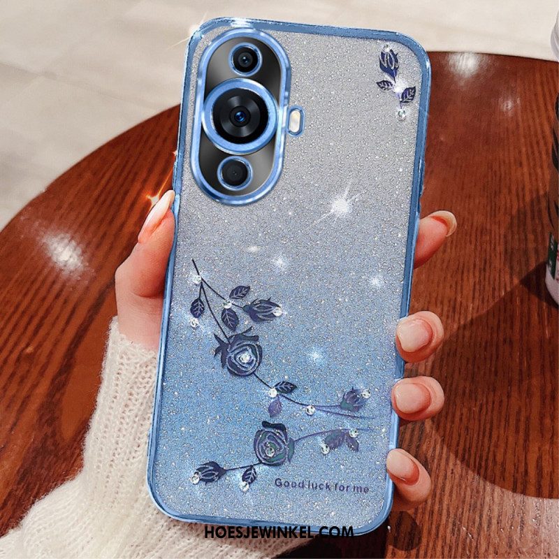 Cover Hoesje Huawei Nova 11 Pro Telefoonhoesje Kadem Strassbloemen