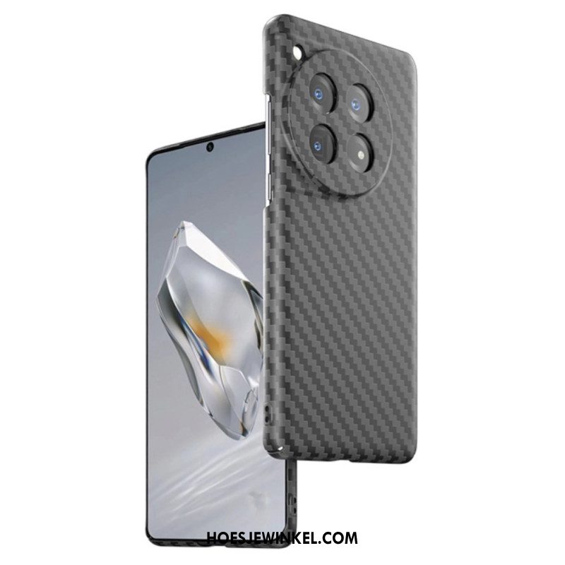 Cover Hoesje Oneplus 12r Telefoonhoesje Koolstofvezelontwerp