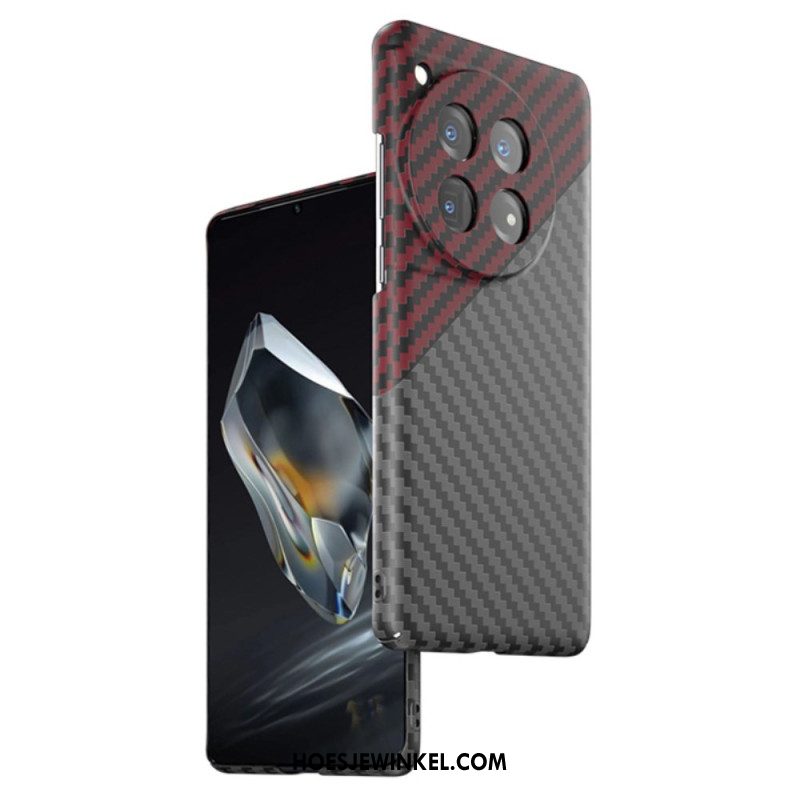 Cover Hoesje Oneplus 12r Telefoonhoesje Koolstofvezelontwerp