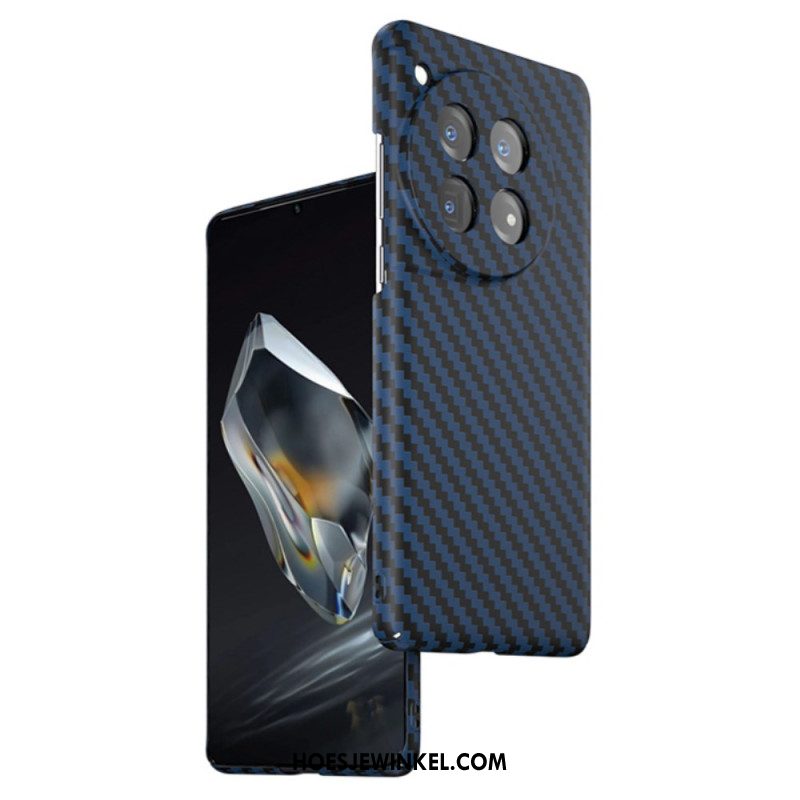 Cover Hoesje Oneplus 12r Telefoonhoesje Koolstofvezelontwerp