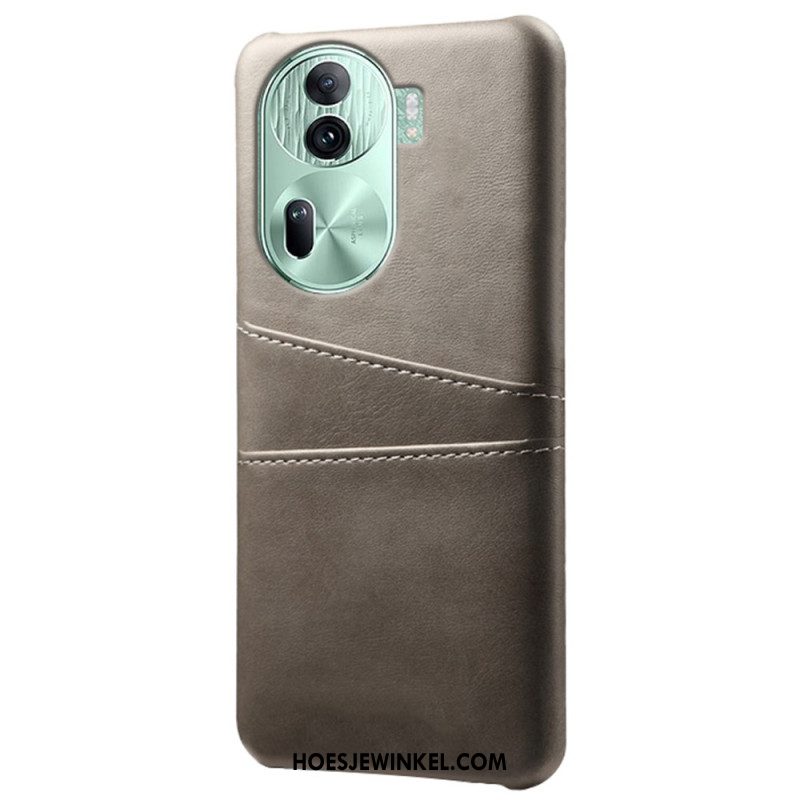 Cover Hoesje Oppo Reno 11 Pro 5g Telefoonhoesje Kaarthouder Met Leereffect